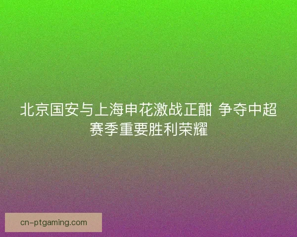 北京国安与上海申花激战正酣 争夺中超赛季重要胜利荣耀